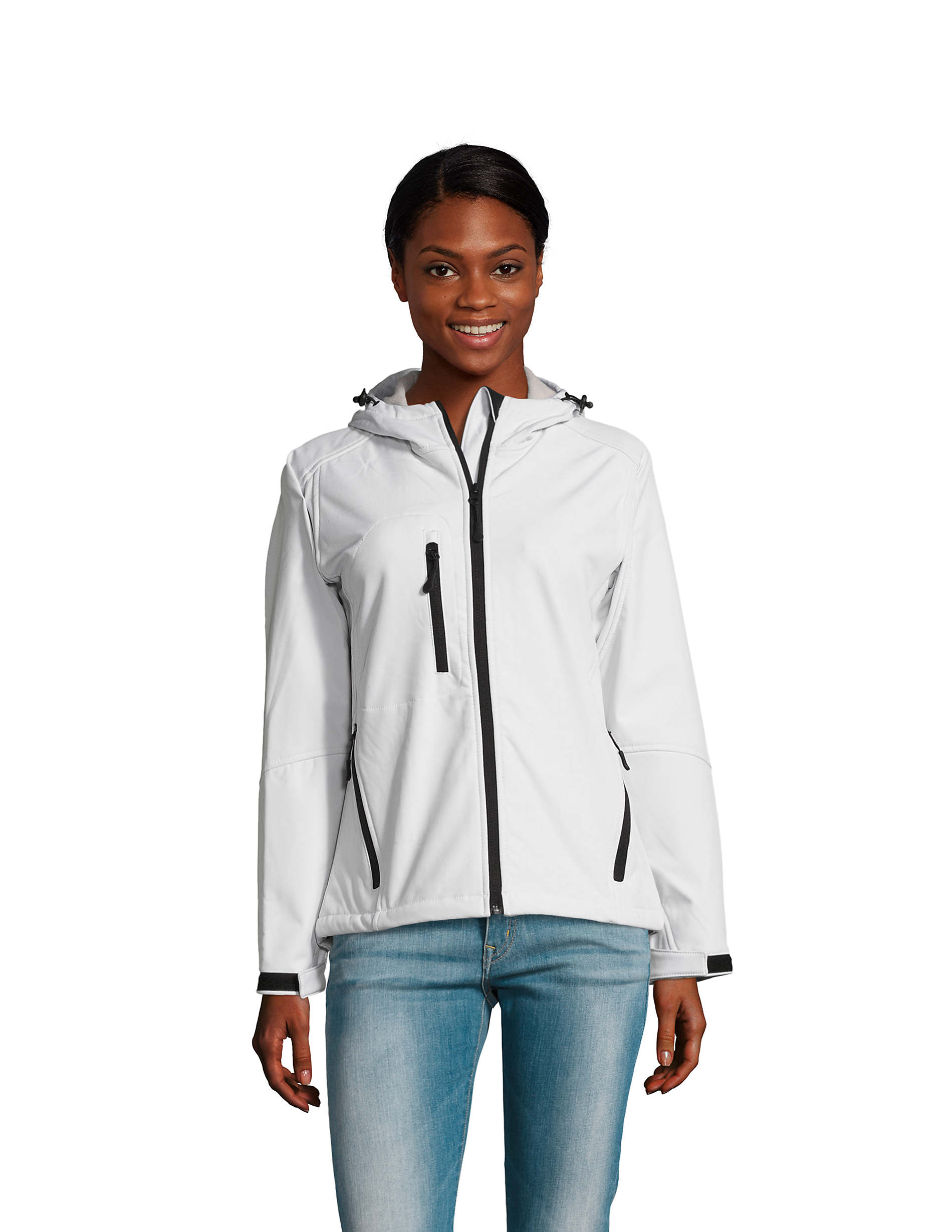 Chaqueta softshell mujer con capucha personalizada